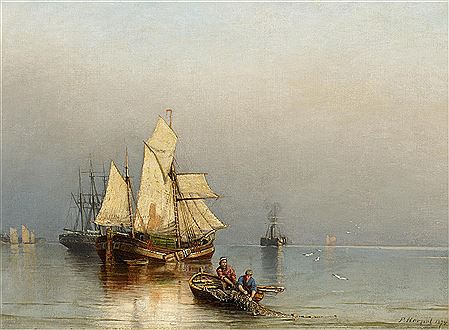 Fishermen in the Courland Spit.