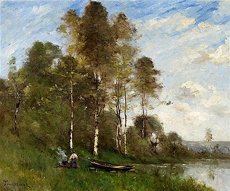 Paysan fait du feu by Paul Desire Trouillebert - Auction record, sale price, and art valuation. Compare with similar artists and explore comparable artworks.