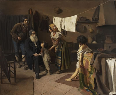 Sample artwork by Edouard De Jans (1855 - 1919), known for portrait painting - View similar artists and auction records