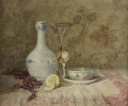 Nature morte au verre de Venise