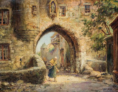 A Uzerche by Alfred Joseph Van Neste - Auction record, sale price, and art valuation. Compare with similar artists and explore comparable artworks.