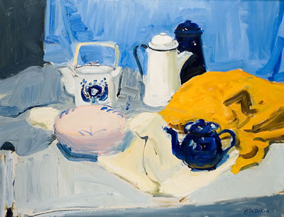 Nature morte à la cafetière et à la théière
