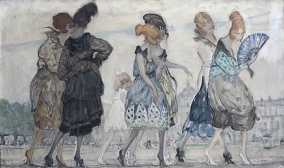 Sample artwork by Emile Gastemans (1883 - 1956), known for figure, genre painting - View similar artists and auction records