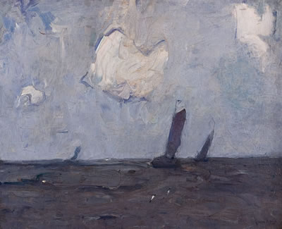 L'Escaut sous la pluie