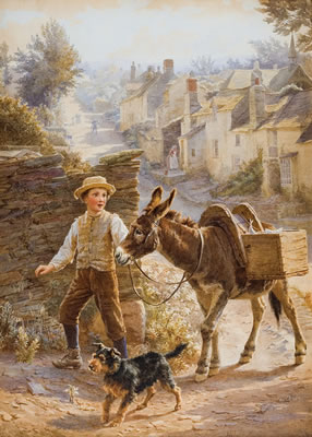 Sample artwork by Helena Maguire (1860 - 1909), known for genre painting - View similar artists and auction records