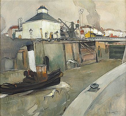 Sleepboot in de haven ('t Eilandje)