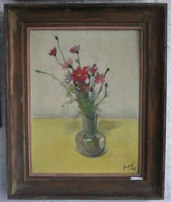 Petit vase de fleurs by Jan Gezel - Auction record, sale price, and art valuation. Compare with similar artists and explore comparable artworks.
