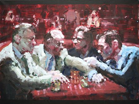 Sample artwork by Jerry Mangelschots (Born 1971), known for painting - View similar artists and auction records