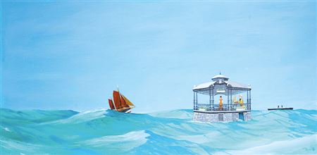 Ensor, kiosque à Ostende