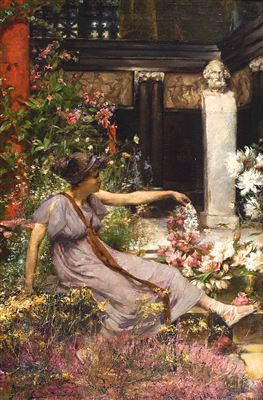 Repos dans le jardin de la maison Rubens