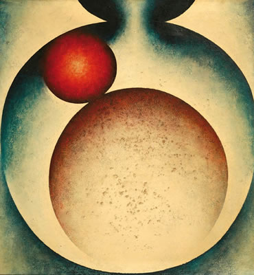 Sample artwork by Miloslav Cicvarek (1927 - 2007), known for group 42 influence, still lifes, simple compositions, landscape motifs, expressive techniques, colors, monotype - View similar artists and auction records