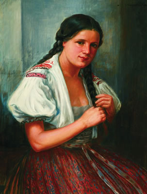 Girl from Moravian Slovácko