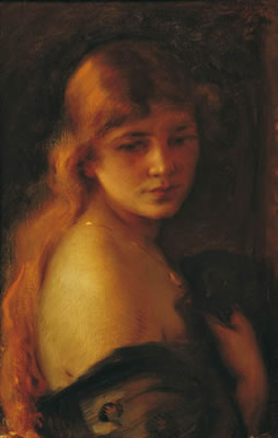 Portrait of beautiful redhair girl