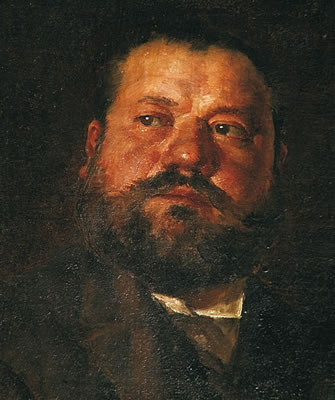Portrait of Wenceslas Vaclav von Brozik: Self-portrait