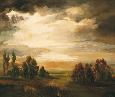 Scenery before storm