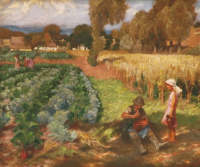 Summer day by Franz Thiele - Auction record, sale price, and art valuation. Compare with similar artists and explore comparable artworks.