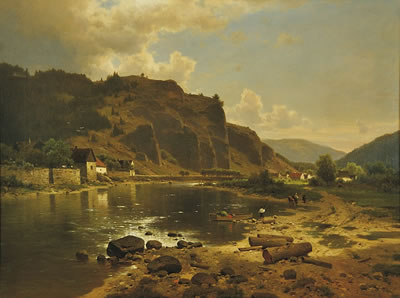 Skály nad rekou