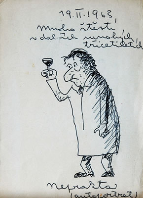 Portrait of Jiri Winter Neprakta: Self-portrait