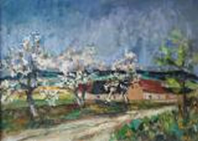Spring in a Village by Jindrich Stehlik - Auction record, sale price, and art valuation. Compare with similar artists and explore comparable artworks.