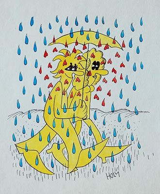 Under umbrella by Stanislav Holy - Auction record, sale price, and art valuation. Compare with similar artists and explore comparable artworks.