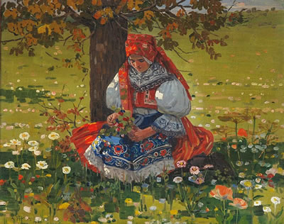 Girl in traditional costume
