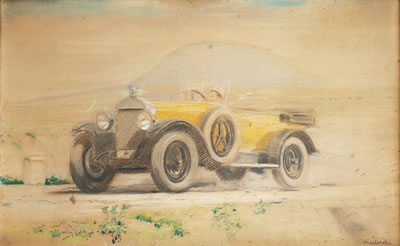 Yellow-black Bugatti T 30