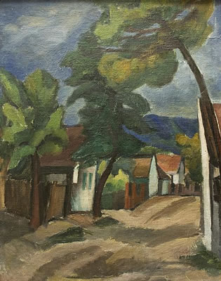Landscape with a village green by Svatopluk Machal - Auction record, sale price, and art valuation. Compare with similar artists and explore comparable artworks.
