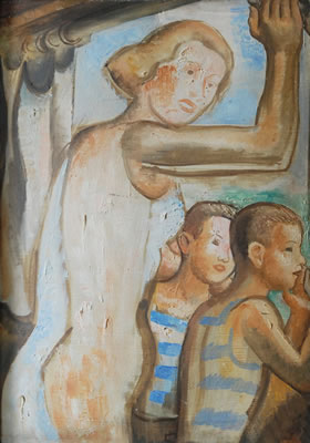 Mother with children
