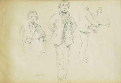 The characters study