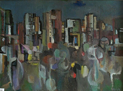 Sample artwork by Jiri Hacek (Born 1923), known for painting - View similar artists and auction records