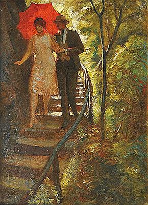 Lovers in park