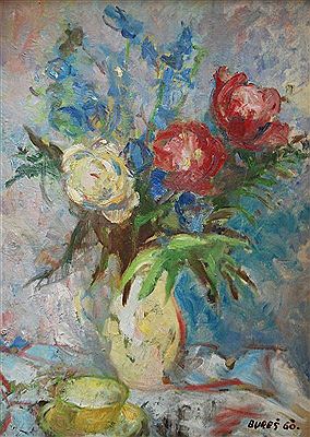 Flower of roses by Josef Bures - Auction record, sale price, and art valuation. Compare with similar artists and explore comparable artworks.