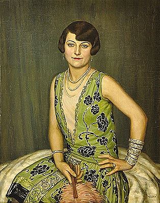 Art deco lady