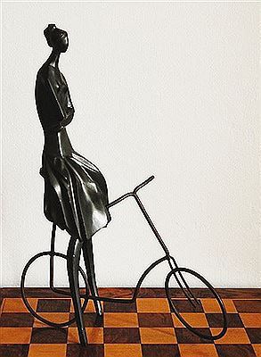 Girl on the bicycle