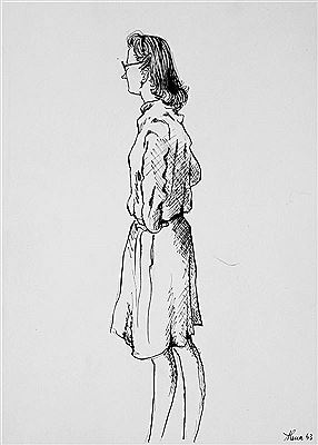 Portrait of Alena Ladova: Self-portrait