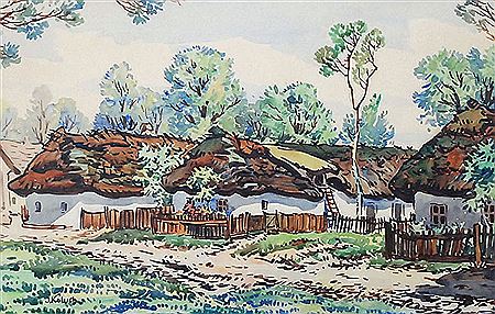 Cottages by Jaroslav Koluch - Auction record, sale price, and art valuation. Compare with similar artists and explore comparable artworks.