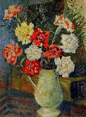 Carnations in vase