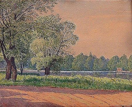 Sample artwork by Jindrich Bubenicek (1856 - 1935), known for painting czech rural motifs, building and monuments - View similar artists and auction records