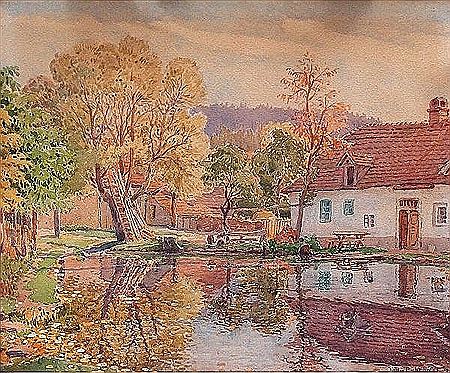 Building at a pond by Jindrich Bubenicek - Auction record, sale price, and art valuation. Compare with similar artists and explore comparable artworks.