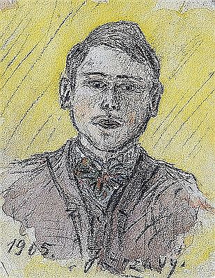 Portrait of Jan Zrzavy: Self-portrait (14 year old)