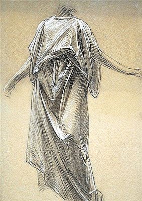 Study of woman in robe