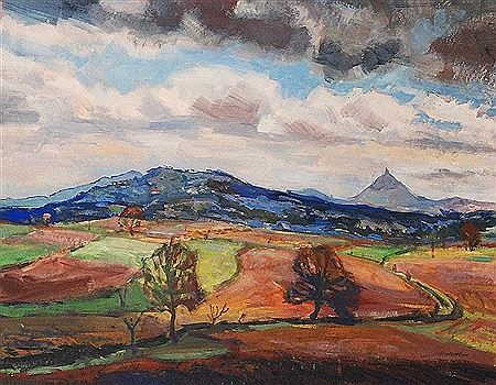 Czech countryside by Karel Oberthor - Auction record, sale price, and art valuation. Compare with similar artists and explore comparable artworks.