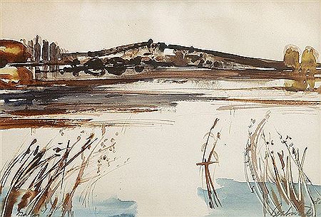 Countryside with pond by Miloslav Pechacek - Auction record, sale price, and art valuation. Compare with similar artists and explore comparable artworks.
