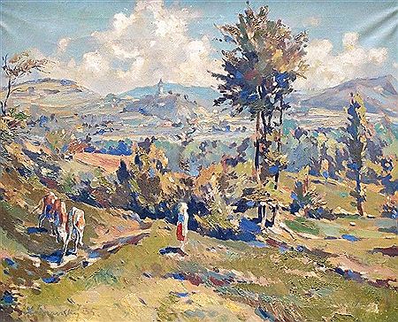 Sample artwork by Adolf Zabransky (1909 - 1981), known for painting - View similar artists and auction records