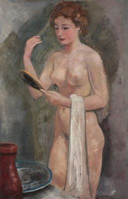 Stehender weiblicher Akt