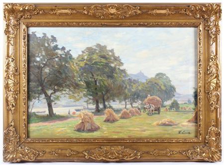 Rheinansicht mit Drachenfels by Hermann Lasch - Auction record, sale price, and art valuation. Compare with similar artists and explore comparable artworks.