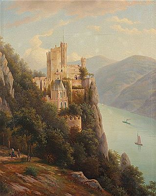 "Blick auf das Rheintal mit der Burg Rheinstein" by Walther Wunnenberg - Auction record, sale price, and art valuation. Compare with similar artists and explore comparable artworks.