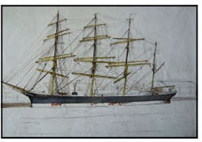 "The Clipper ship, Parma