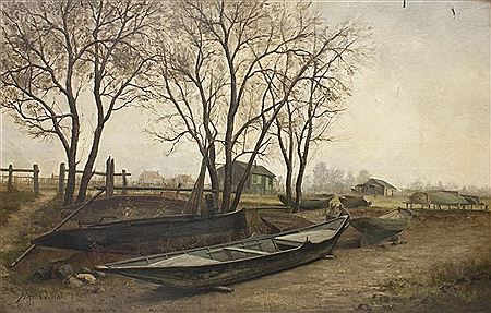 Boote an Land by Henri Collinet - Auction record, sale price, and art valuation. Compare with similar artists and explore comparable artworks.