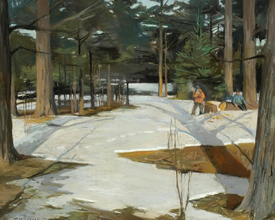 The Woodsmen by Frank Charles Hennessey - Auction record, sale price, and art valuation. Compare with similar artists and explore comparable artworks.